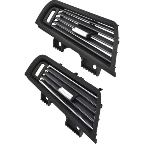 RHD Car Front Central Air Conditioning Vent Grille Outlet Panel Black/Chrome For BMW 5 Series F10/F10 LCI/F11/F11 LCI