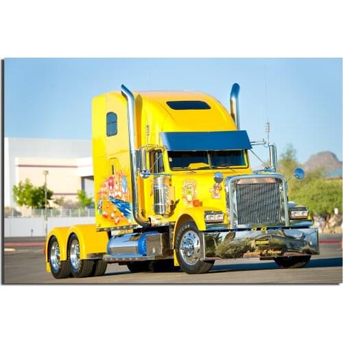 Freightliner Truck Poster Wall Art Picture For Living Room Vehicle Canvas Painting Home Decor