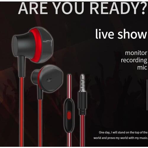 Music Wire Earphone U22 Sport Game Noise Canceling Wire Headset IN-Ear Stereo Earphone 3.5MM Plug For Samsung Huawei Xiaomi