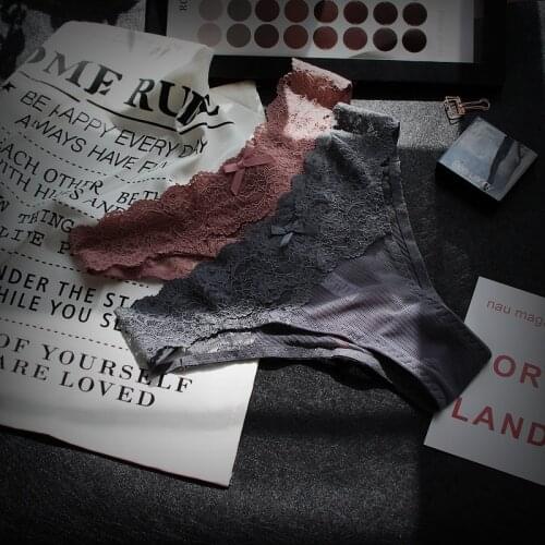 Sexy Lace G String Women Panties Seamless Exotic Girls Briefs Underwear Bow Summer Temptation T Back Lady Thong Underpants