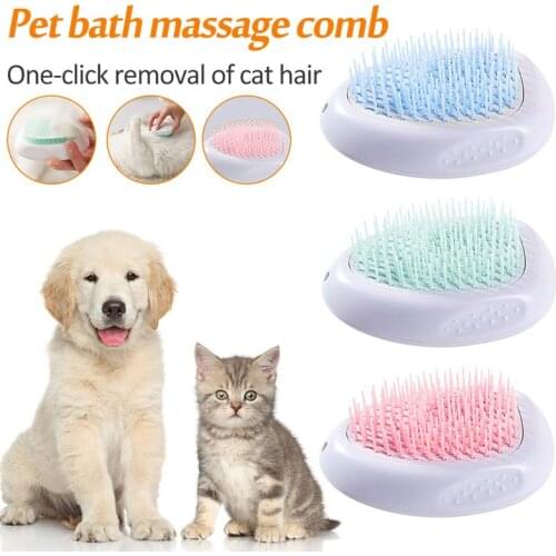 Dog Cat Brush for Shedding and Grooming Cat Hair Remover for Long and Short Haired Cats Dogs Pets Brush One-click Self-cleaning