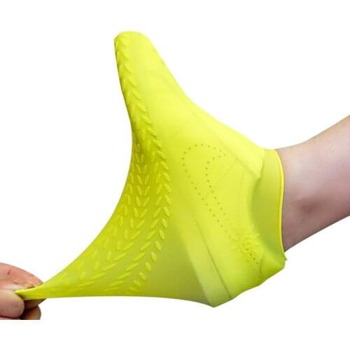 Silicone Waterproof Shoe Covers Outdoor Non-Slip Rain Boot Overshoes for Kids Men Women Shoes Protectors