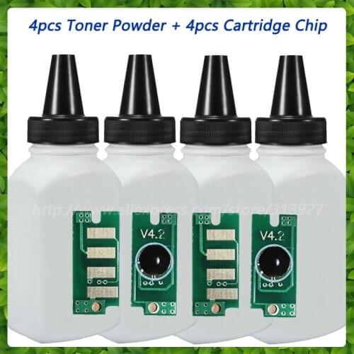 Toner Powder Compatible for Xerox Phaser 3010 3040 WorkCentre 3045 laser Printer 4 toner + 4 Cartridge Chip 106R02182 106R02183
