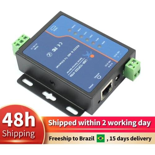 USR-TCP232-410S Terminal Power Supply RS232 RS485 to TCP IP Converter Serial Ethernet Serial Device Server Modbus to Ethernet