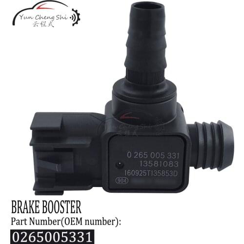 For NEW BRAKE BOOSTER PRESSURE VACUUM SENSOR 0265005331 GM 13581083