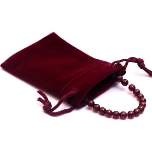 High quality drawstring velvet bag for jewelry gift ornament necklace crystal ring pearl camera storage and packaging