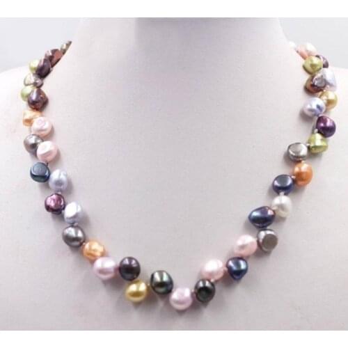 YLWHJJEXCEPTIONAL AND ELEGANT MULTICOLOR PEARL NECKLACE for women