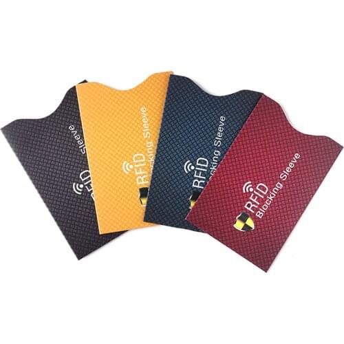 Blocking Reader Storage Bag Card Holder Protective Cover Case ID Card Credit Card Safe Shield Bag Copper Anti-rfid NFC Protector