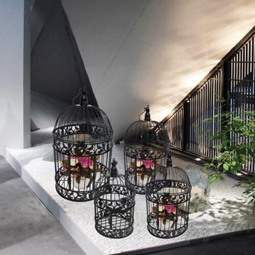 1PCS European style iron decorative bird cage photography props hotel wedding bird cage