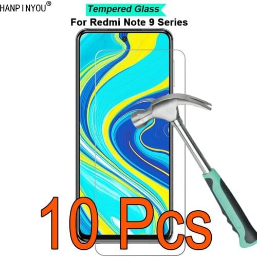 10 Pcs/Lot For XiaomiRedmi Note 9S / 9 Pro Max 9H Hardness 2.5D Ultra-thin Toughened Tempered Glass Film Screen Protector Guard