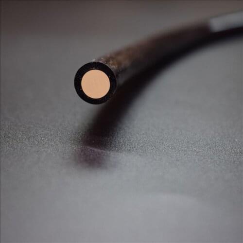 10mX Inner 8mm outer 11mm diameter end glowr black PMMA fiber optic cable free shipping