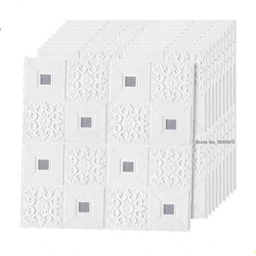 3D Wall Stickers ceiling sticker roof decoration Foam wallpaper stereo waterproof DIY TV background wallpaper decoration sticker