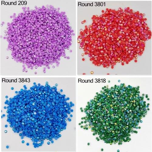AB Round Color AB Stone Round Drills For DIY Diamond Painting Embroidery Rhinestones Colorful Mosaic Home Decor Needllework Kits