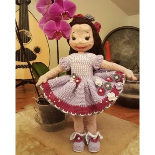 Amigurumi Girl Amigurumi Flower Girl Amigurumi Doll Toy Crochet Stuffed Animals Toy for Baby Toy for Decor Handmade Knitting
