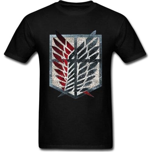 Survey Corps T Shirt Men Anime Manga T-shirt Attack On Titan Tshirt Ackerman Captain Print Tops & Tees Vintage Logo Clothes