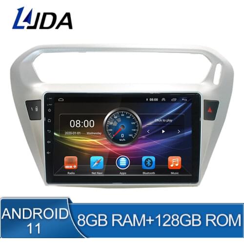 4G+64G Android 10 Car Multimedia Player For PEUGEOT 301 Citroen Elysee 2014 2015 2016 2 Din Radio Navigatin GPS Stereo NO DVD