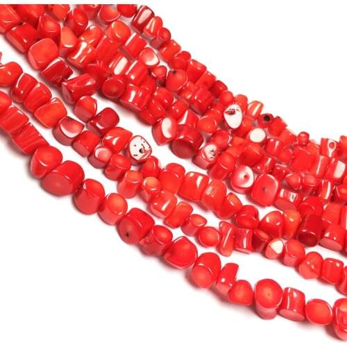 Natural Stone coral beads irregular shape loose beads isolation bead for Jewelry Making DIY for bracelet necklace Accessories