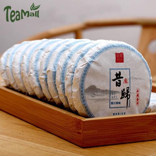 2019 Xigui Ancient Tree Sheng Puer Chinese Tea Lincang Tea Area Yunnan Tea Raw Puer Chinese Tea Mini Tea Cake 100g