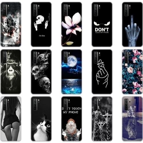 For huawei honor 30S Case 6.5 inch Soft TPU Silicon Back Cover For Honor 30s Phone Case etui Bumper Protective Coque Painting