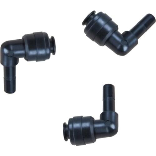 A295 Black slip lock L plug quick elbow connector to 6.5mm tube sprinkler accessories for reptile fogger