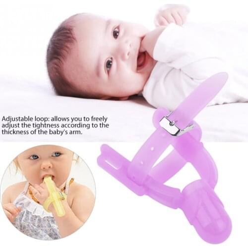 Baby Thumb Sucking Finger Protector Silicone Biting Glove Teether Finger Bite Prevention 2 Colors Baby Feeding Accessories