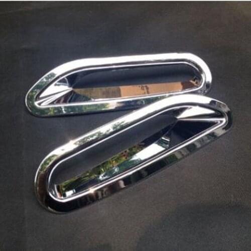 For Nissan X-Trail 2014-2016 2PCS High Quality ABS Chrome Car Rear Headlight Fog Lamp Cover Trim Car Styling Accessories