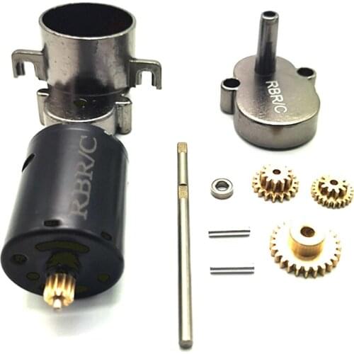 For WPL D12 1/10 RC Truck Car Upgrade Parts Metal Transmission Gearbox Gear Box with Metal Gear Set Accessories