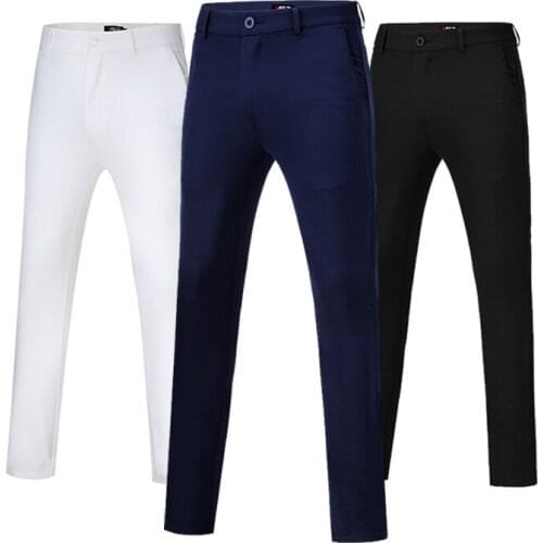 Golf Pants Mens Trousers Autumn Winter PGM High-elastic Sports Pants Thicken Clothing Plus Size Outdoor Team Uniforms Slim
