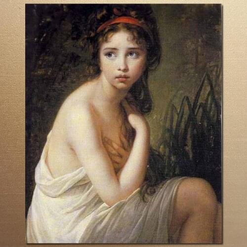 The Bather Elisabeth Vigee Lebrun reproduction art High quality Handpainted