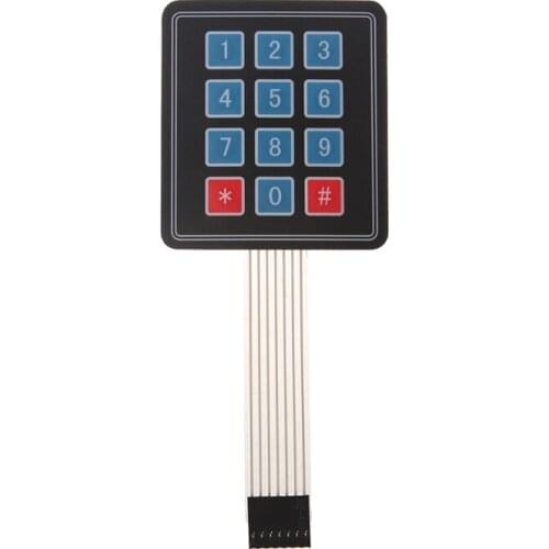 Matrix Array 12 Key Membrane Switch Keypad Keyboard For AVR 4 x 3