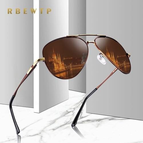 RBEWTP Unisex Classic Alloy Frame Driver Men Sunglasses Polarized Coating Mirror Frame Eyewear aviation Sun Glasses For Women