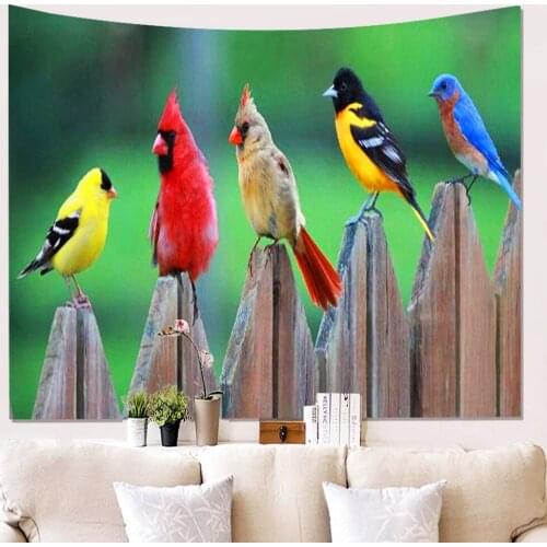 Printed Polyester Wall Tapestry Home Room Decor Rectangle Wall Cloth for Living Room Bedroom Modern Wall Hanging Tapestries