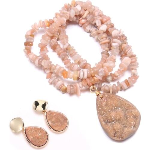 New Crystal Earring Irregular Earring With Length 80cm Necklace Simplicity for Women DIY Jewelry Earrings Accessories