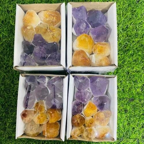Wholesale Hand Carving Crystal Natural Crystal cluster gift box for Home decoration-YJL