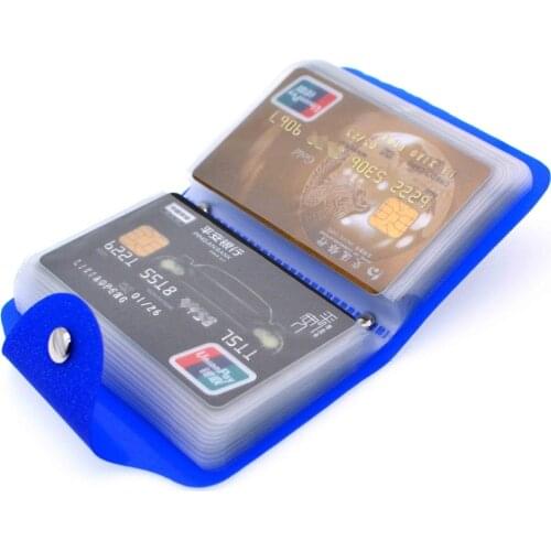2018New comes flaring colourful ID Credit Card Holder Organizer Pocket Name Business Card Holders 24 Slots for men and women