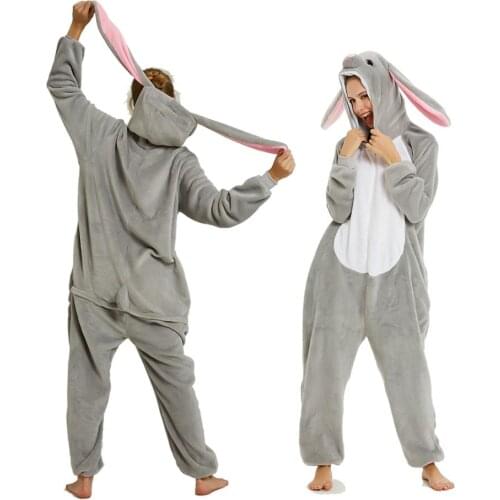 New Design Unicorn Pajamas Kigurumi Adults Animal Onesies for Women Pajamas Suit Cartoon Unicorn Men Winter Flannel Sleepwear