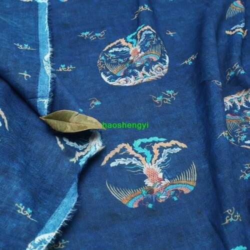 Cheongsam dress, Tang suit ethnic style fabric, new Chinese style ramie fabric for spring and summer women