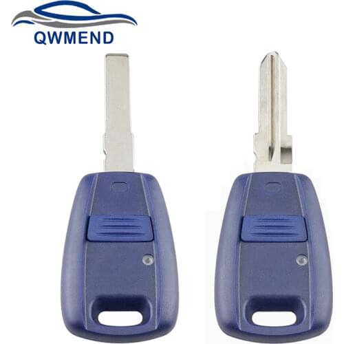 BHKEY 1Buttons Remote Car Key Shell Fob for Fiat Punto Doblo Bravo SIP22 GT15R Blade Auto Smart Car Key Case