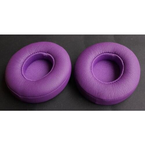 Repair Solo 2.0 Ear pads earmuffs Replace for Beats By Dr Dre Solo 2.0 wireless and wired headset(Earpads / Cushion) purple