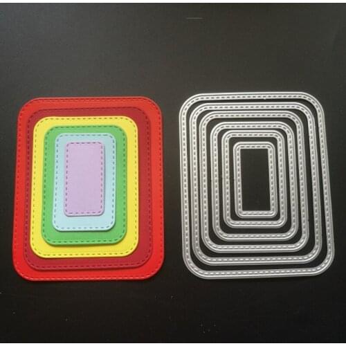 6pcs Metal small round frame Cutting Dies Stencils for DIY Scrapbooking photo album Decorative Embossing DIY Paper Cards