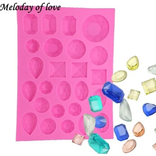 Gem Silicone Molds Fondant Cake Chocolate Mold Cupcake Jelly Candy Chocolate Decoration Baking Tools 1281