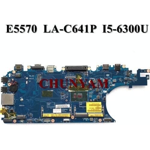 Brand NEW I5-6300U For Dell Latitude E5570 Motherboard ADM80 LA-C641P Mainboard CN-00HX41 0HX41 100% Tested