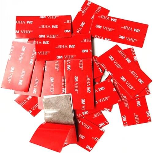 3M 10pcs/lot waterproof no trace high temperature double sided adhesive tapes strong VHB tape patch For Car /office/Home decor