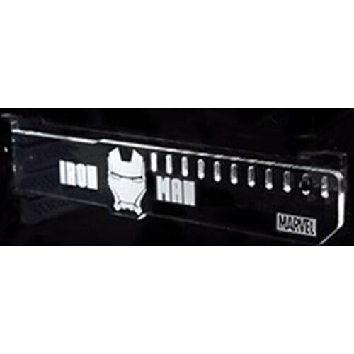 Extended Version White For IRON MAN LED Luminous HIS Computer Main Box Water Cooled Graphics Cards Support Frame Display Card