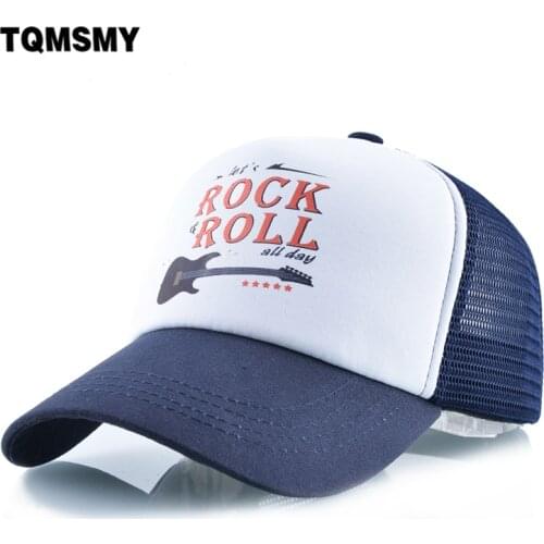 High quality Baseball cap men Rock guitar bone Hip Hop hat women Snapback Caps Outdoor sports Breathable mesh sun hats for women