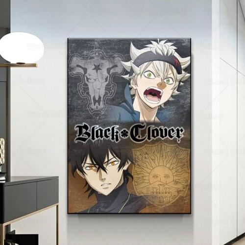 Japan Anime Black Clover Wall Art Poster Canvas Painting Modular Pictures Japanese Cartoon Figure Prints for Bedroom Home Decor