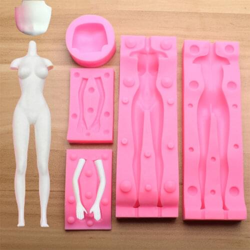 1Pcs 16.5cm Sugar Human Fondant Moulds 3D Women People Shaped Cake Figure Mold Human Body Decorating Tools Cake Decorating Tools