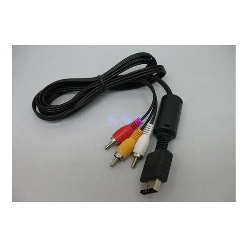 6' Audio Video AV Cable to RCA for PlayStation PS / PS2 / PS3 1.5m in closed bag 500pcs/lot