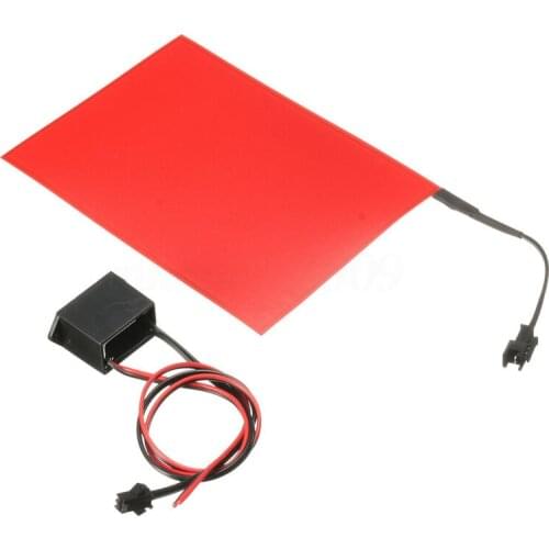 A6 EL Panel Electroluminescent Cuttable Light Sheet Neon Sheet + Actuator 12v 20cm*13cm*3cm A5 EL Panel