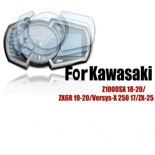 For KAWASAKI Z1000SX 18-20 ZX6R 19-20 Versys-X 250 17 ZX-25R Speedometer Screen Protector Motorcycle Protective Film Dashboard
